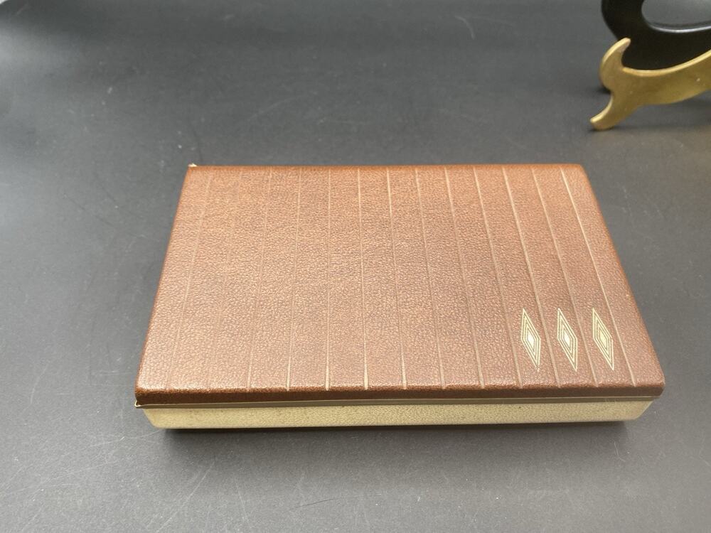 Vintage Farrington Genuine Men’s Jewelry Box Mid Century Case Tie Bar/Cuff Link